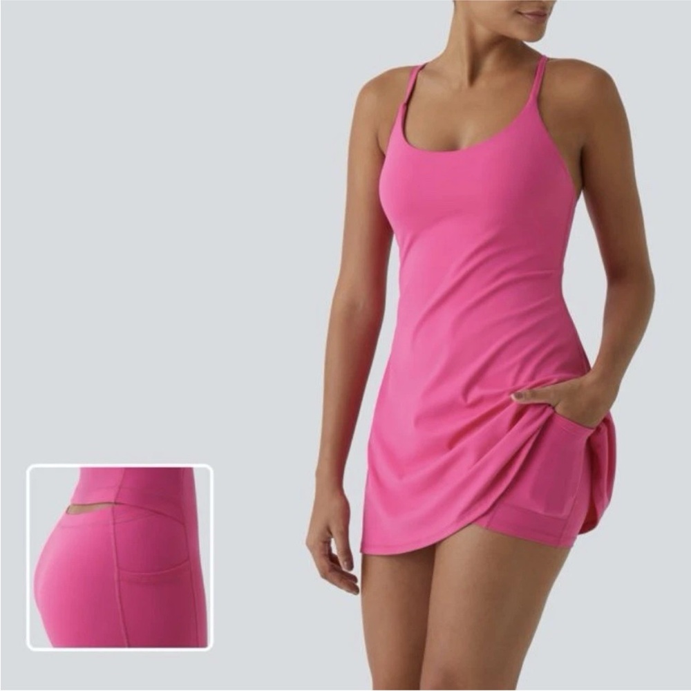 Halara Softlyzero Plush Backless Active Dress Eas… - image 1